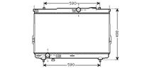 hyundai Radiateur Santa Fe 20td Mt +a/c 01-