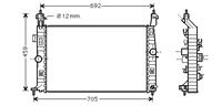 opel RADIATEUR MERIVA 14i/18i 04-10