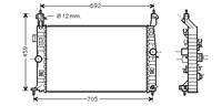 opel RADIATEUR MERIVA 14i/18i 04-10