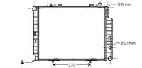 mercedes Radiateur Diesel 2.5 Td -00