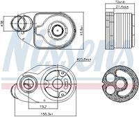 Ölkühler, Motoröl Nissens 90932