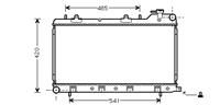 vanwezel Radiateur VAN WEZEL, u.a. für Subaru