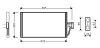 bmw AIRCO CONDENSOR 730 D / 740 D vanaf97