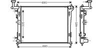 hyundai RADIATEUR AVANTE/ELANTRA/i30 AT