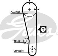 GATES Zahnriemen 5274XS Steuerriemen FORD,MAZDA,KIA,323 F VI BJ,DEMIO DW,323 P V BA,MX-3 EC,FAMILIA VI BJ,323 C IV BG,FAMILIA IV BF,FAMILIA V BA