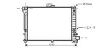 saab RADIATEUR BENZINE -93 2.0 Turbo AT met AIRCO