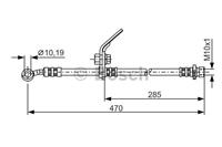 Bremsschlauch Vorderachse links Bosch 1 987 481 329