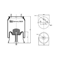 febibilstein Federbalg, Luftfederung Febi Bilstein 38828