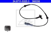 ATE ABS Sensor 24.0711-5325.3 Drehzahlsensor,Raddrehzahl Sensor PEUGEOT,CITROËN,DS,307 SW 3H,307 CC 3B,307 3A/C,308 SW,308 4A_, 4C_,5008,307 Break 3E