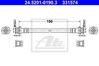 Bremsschlauch mitte ATE 24.5201-0190.3