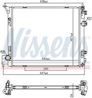 NISSENS Wasserkühler 68786 Kühler,Motorkühler NISSAN,QASHQAI J11, J11_,X-TRAIL T32