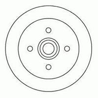 Bremstrommel Hinterachse ABS 5180-S