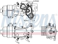 NISSENS Ölkühler 91167 Ölkühler, Motoröl PEUGEOT,CITROËN,MINI,207 WA_, WC_,207 CC WD_,207 SW WK_,308 SW,308 4A_, 4C_,308 CC,C4 Picasso I UD_