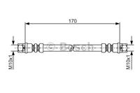 Bremsschlauch | BOSCH (1 987 476 010)