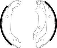 Bremsbackensatz Hinterachse ABS 9092