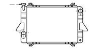 vanwezel Kühler, Motorkühlung Van Wezel 13002088