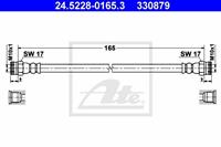 Bremsschlauch Hinterachse ATE 24.5228-0165.3
