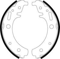 A.B.S. Bremsbacken 8998 Trommelbremsbacken,Bremsbackensatz TRABANT,1.1,1.1 Universal,1.1 Tramp