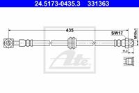 Bremsschlauch Hinterachse ATE 24.5173-0435.3