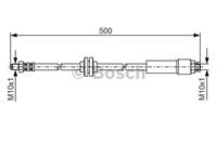 Bremsschlauch Vorderachse Bosch 1 987 481 172