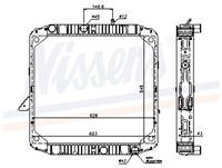 Radiator, motorkoeling NISSENS 62563