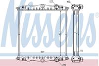 Radiator, motorkoeling NISSENS 614450