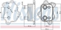 NISSENS Ölkühler 91150 Ölkühler, Motoröl MINI,MINI R50, R53,MINI Cabriolet R52