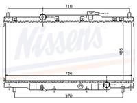 NISSENS Wasserkühler 68103 Kühler,Motorkühler HONDA,CR-V II RD_,ELEMENT