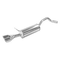 100% RVS Sportuitlaat Seat Ibiza SC (6J) 1.2 Tsi FR 110pk 2015- 2x80mm X-Race