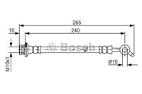 BOSCH Bremsschläuche 1 987 481 571 Bremsschlauch RENAULT,NISSAN,KOLEOS HY_,X-TRAIL T31