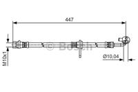 BOSCH Bremsschläuche HONDA 1 987 481 515 BH1401,01464SWA000 Bremsschlauch
