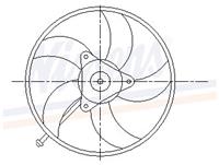 Lüfter, Motorkühlung Nissens 85549