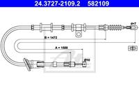 Seilzug, Feststellbremse hinten links ATE 24.3727-2109.2