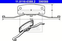 Feder, Bremssattel ATE 11.8116-0388.2