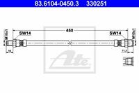 Bremsschlauch ATE 83.6104-0450.3