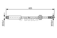 BOSCH Bremsschläuche 1 987 476 451 Bremsschlauch OPEL,FIAT,PEUGEOT,CORSA D,ADAM,CORSA D Van,CORSA E,CORSA E Van,GRANDE PUNTO 199,PUNTO EVO 199