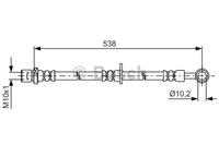 BOSCH Bremsschläuche 1 987 481 605 Bremsschlauch SUBARU,FORESTER SG,OUTBACK BL, BP,LEGACY III Station Wagon BE, BH,OUTBACK BE, BH,LEGACY III BE, BH