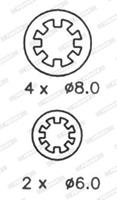 Bremsbackensatz Hinterachse Ferodo FSB188