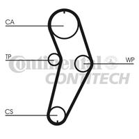 CONTITECH Zahnriemen CT709 Steuerriemen RENAULT,MEGANE Scenic JA0/1_,MEGANE I BA0/1_,MEGANE I Grandtour KA0/1_,MEGANE I Cabriolet EA0/1_