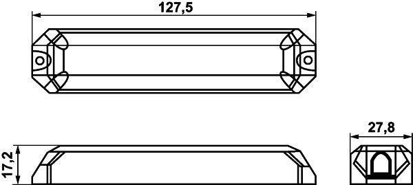 Flitsl.set BST HOR rood vast 11-30V