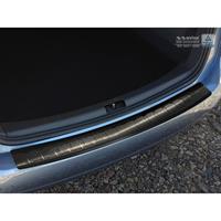 Zwart RVS Achterbumperprotector Volkswagen Touran II 2010-2015Ribs'