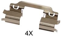 A.B.S. Zubehörsatz, Scheibenbremsbelag 1654Q  MERCEDES-BENZ,A-CLASS W169,B-CLASS W245,M-CLASS W166