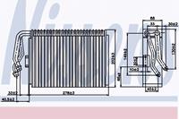 Verdampfer, Klimaanlage Nissens 92097