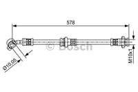 Bremsschlauch Vorderachse links Bosch 1 987 481 649