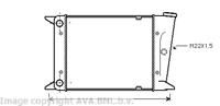 Kühler, Motorkühlung AVA VN2006