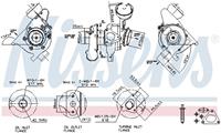 NISSENS Turbolader 93192 Abgasturbolader,Lader, Aufladung MERCEDES-BENZ,VIANO W639,VITO Bus W639,VITO / MIXTO Kasten W639,SPRINTER 3,5-t Kasten 906