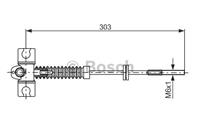 BOSCH Handbremsseil 1 987 477 982 Bremsseil,Seilzug Feststellbremse NISSAN,PRIMERA P11,TERRANO II R20,PRIMERA Hatchback P11