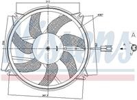 NISSENS Lüfter 85886 Elektrolüfter,Hochleistungslüfter PEUGEOT,CITROËN,DS,307 SW 3H,307 CC 3B,307 3A/C,308 SW,308 4A_, 4C_,5008,307 Break 3E,3008