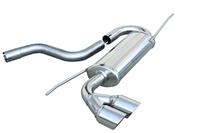 100% RVS Sportuitlaat Volkswagen Golf VI 2.0TDi GTD (170pk) 2009- 2x80mm Racing