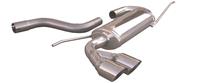 100% RVS Sportuitlaat Volkswagen Scirocco 2.0TDi (140pk) 2008- 2x80mm Racing